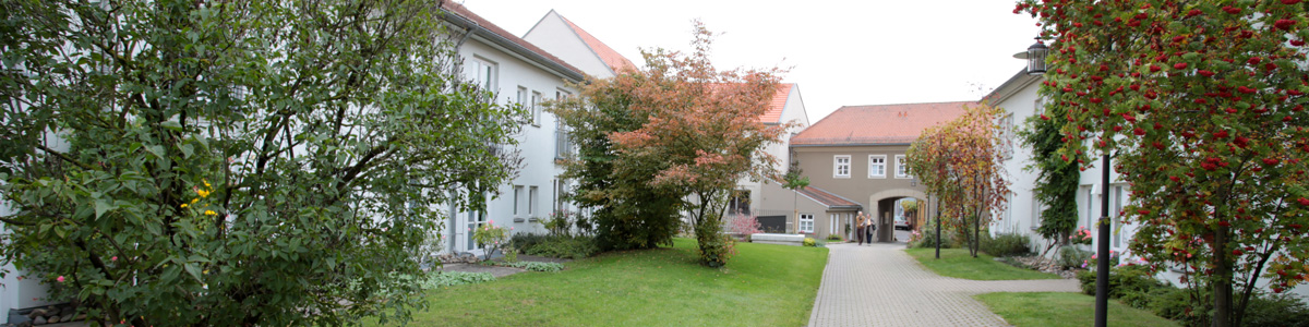 Innenhof des Altenbetreuungszentrum der Stadt Iphofen